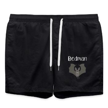 Pyjama pyjama de nuit Bedman Bat - Short de bain - noir - Devant - AI Model Male 185 light (185cm)
