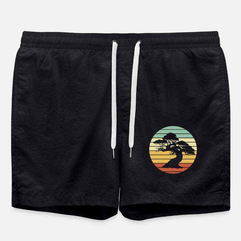 Bonsai Baum - Badeshorts - Schwarz