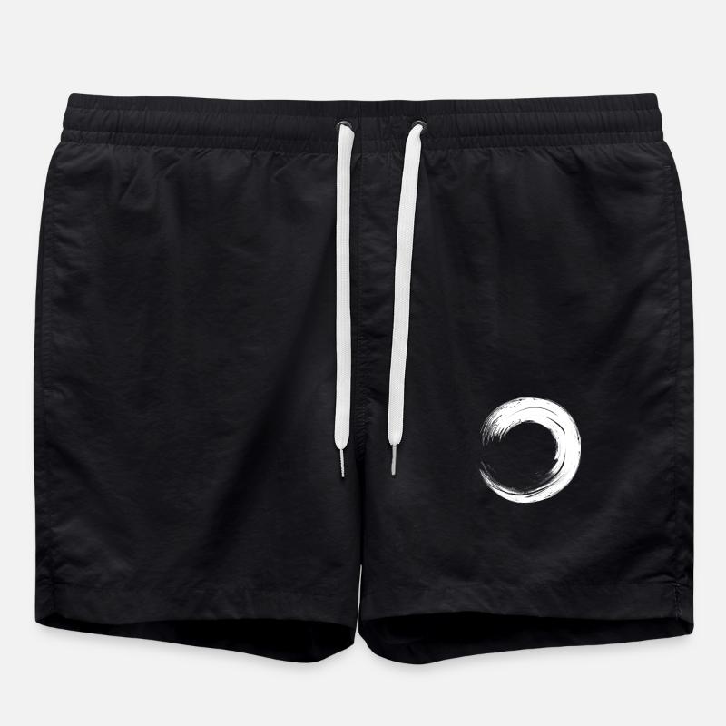 Kreis - Badeshorts - Schwarz