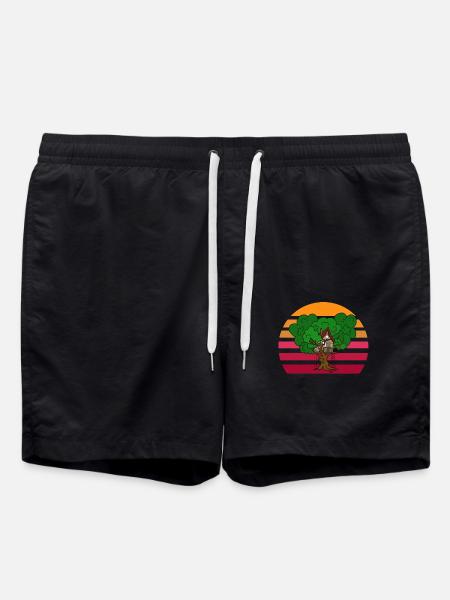 Treehouse sunset - Swim Trunks - black