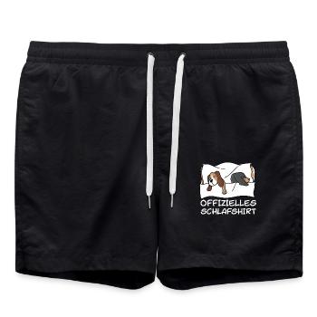 Offizielles Pyjama Schlafshirt Für Hunde Liebhaber - Badeshorts - Schwarz - Vorne - AI Model Male 185 light (185cm)