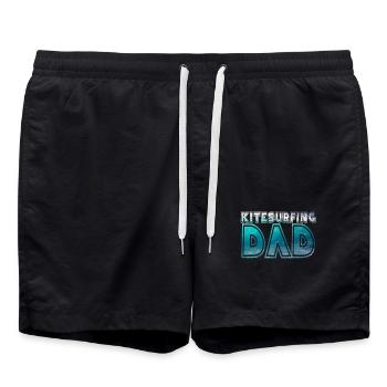 Kitesurf dad - Short de bain - noir - Devant - AI Model Male 185 light (185cm)