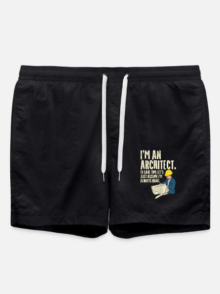 Architect - I'm an Architect - Swim Trunks - black