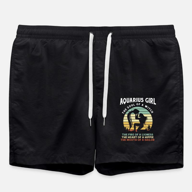 Aquarius - Swim Trunks - black