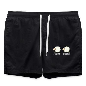 Fotografie lustig - Badeshorts - Schwarz - Vorne - AI Model Male 185 light (185cm)