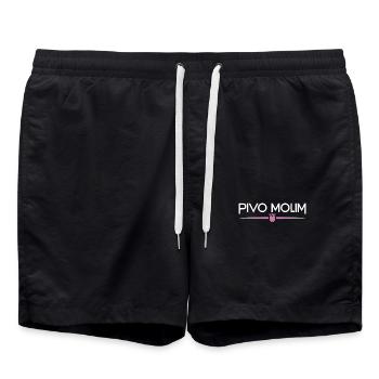 Pivo Molim - Croatie - Short de bain - noir - Devant - AI Model Male 185 light (185cm)