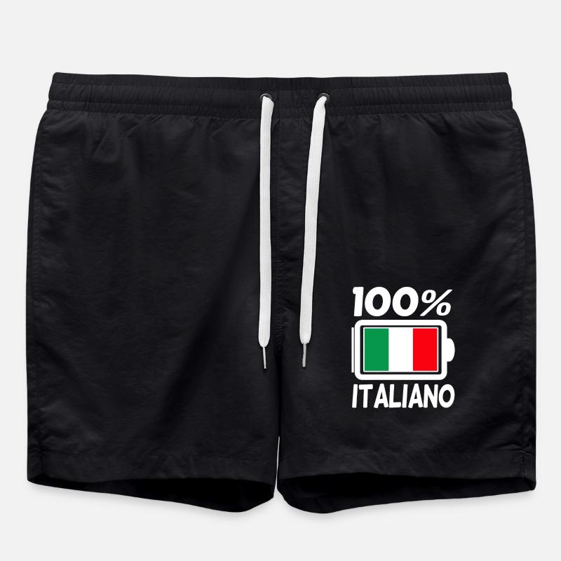 Italie Italiens - Short de bain - noir