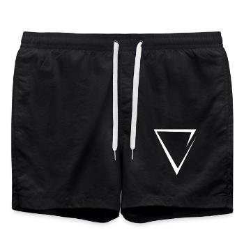 Élément symbole de l'eau moderne - Short de bain - noir - Devant - AI Model Male 185 light (185cm)