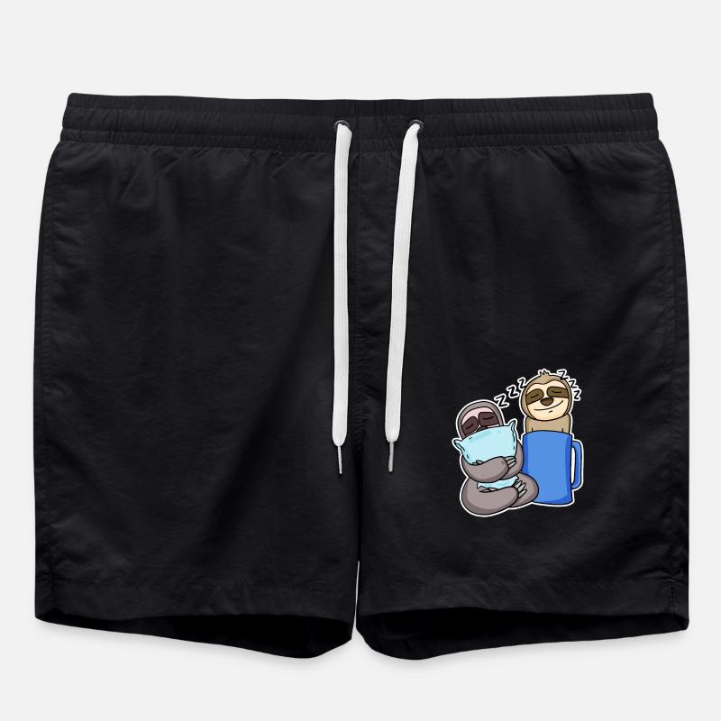 Faultiere - Badeshorts - Schwarz