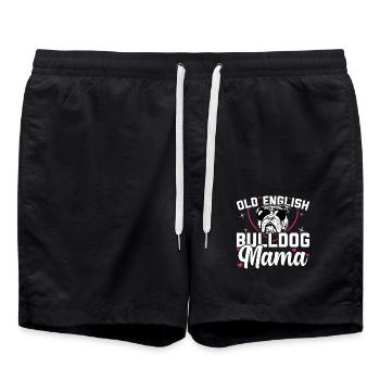 Old English Bulldog Mama propriétaire de chien cadeau - Short de bain - noir - Devant - AI Model Male 185 light (185cm)