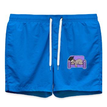 Sloth student funny - Swim Trunks - cobalt blue - Front