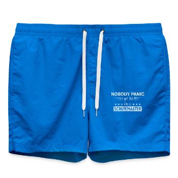 Nobody Panic - I got this - I'm a Scrum Master - Swim Trunks - cobalt blue - Front