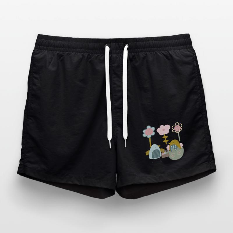 Easter Chick Spring Spring Flowers Nature Spring Swim Trunks