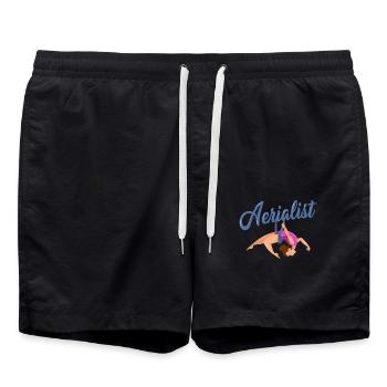 Aerialer Dance, Aerialer Dance Airsports, Aerial - Swim Trunks - black - Front - AI Model Male 185 light (185cm)
