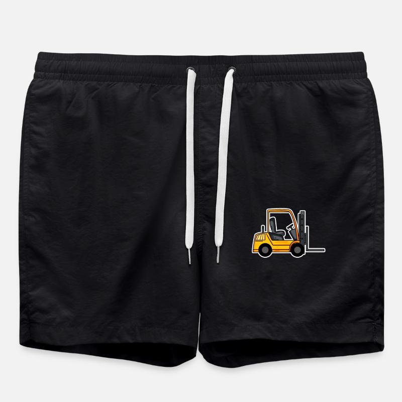 Gabelstapler Stapler - Badeshorts - Schwarz