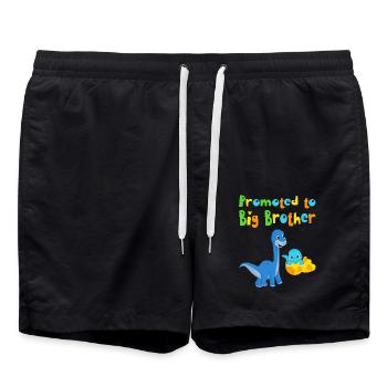 promoted to big brother 2021, son, sister, brother - Short de bain - noir - Devant - AI Model Male 185 light (185cm)