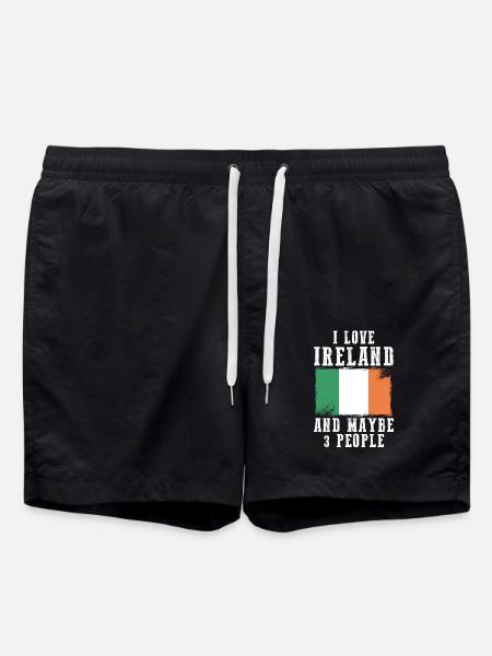 Irland flag Irske irske morsomme ordtak - Badeshorts - svart