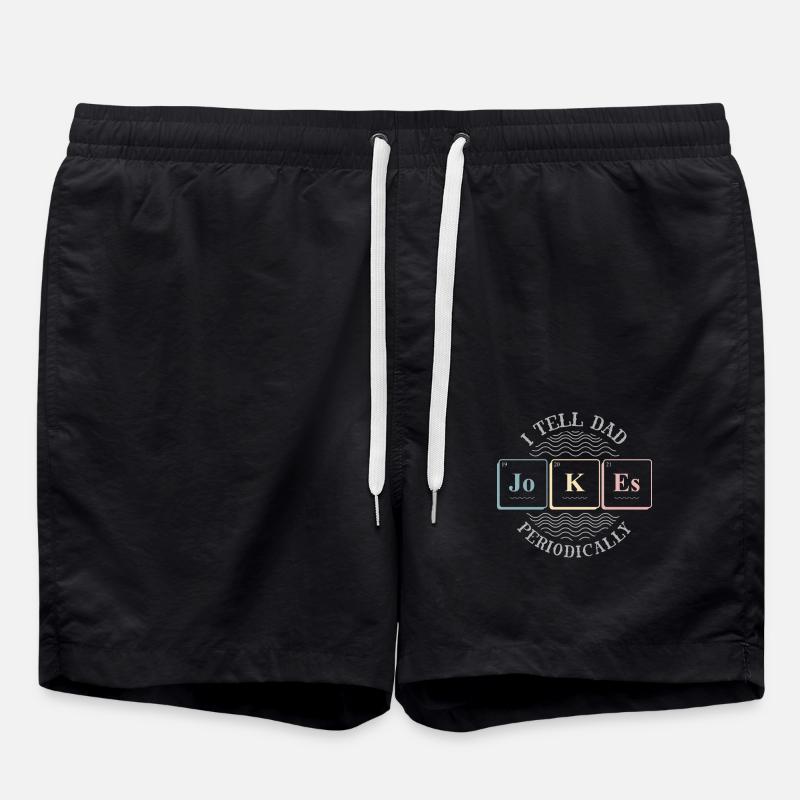 Papa, des blagues, des blagues, - Short de bain - noir
