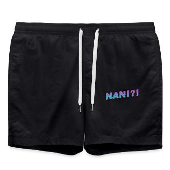 Nani Meme Vapor Wave - Short de bain - noir - Devant - AI Model Male 185 light (185cm)
