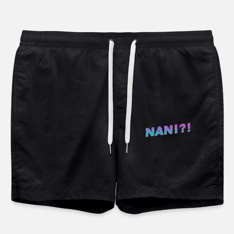 Nani Meme Vapor Wave - Swim Trunks - black