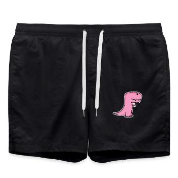Dinosaurs for children - Swim Trunks - black - Front - AI Model Male 185 light (185cm)
