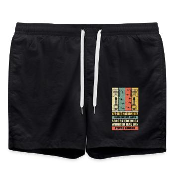 Kfz-Mechatroniker Kfz-Mechaniker Geschenk - Badeshorts - Schwarz - Vorne - AI Model Male 185 light (185cm)
