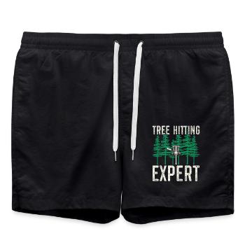Disc Golf Discgolf | Djous de golf cadeau - Short de bain - noir - Devant - AI Model Male 185 light (185cm)