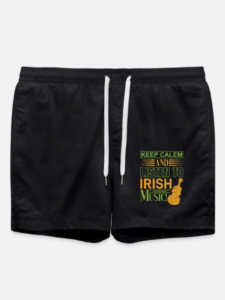 Keep Calm St. Patricks Day - Short de bain - noir