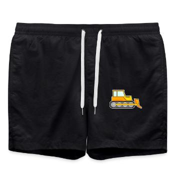 Véhicules de chantier enfants - Short de bain - noir - Devant - AI Model Male 185 light (185cm)