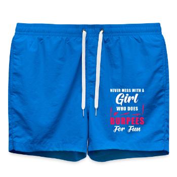 Burpees Fitness Training Dicton - Short de bain - cobalt blue - Devant