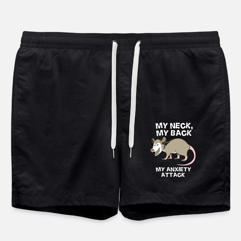 Opossum - Swim Trunks - black