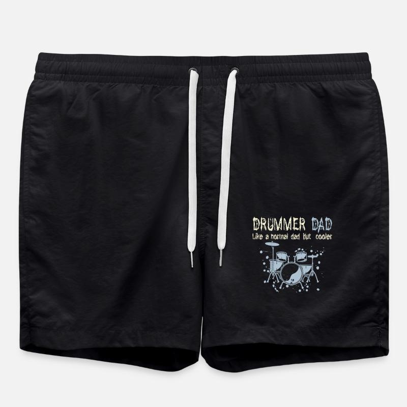Schlagzeug Papa - Badeshorts - Schwarz