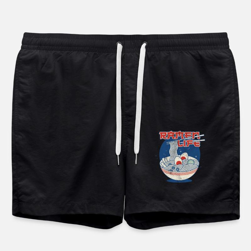 Ramen Life - Badeshorts - Schwarz