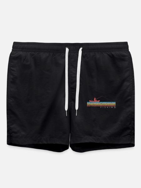 Pêche Pêche Pêche Rétro pêche pêche vintage pêche pêche - Short de bain - noir
