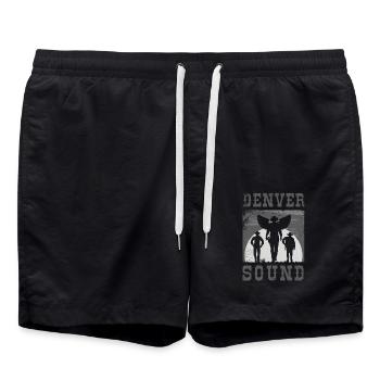 Country country, Dark Country Clubbers, Country life, - Short de bain - noir - Devant - AI Model Male 185 light (185cm)