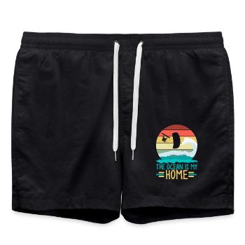 Kitesurf, Kitesurf Kitesurf, Mer, - Short de bain - noir - Devant - AI Model Male 185 light (185cm)