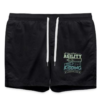 Agility - Swim Trunks - black - Front - AI Model Male 185 light (185cm)