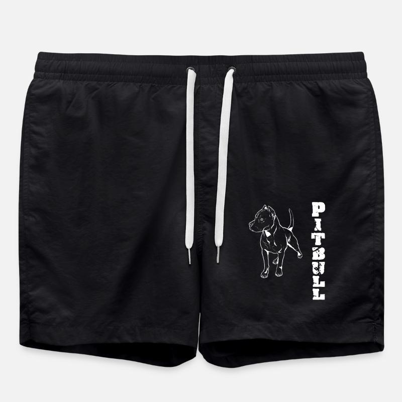 Pitbull - Swim Trunks - black