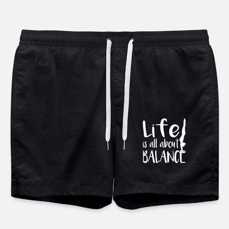 handstand - Swim Trunks - black