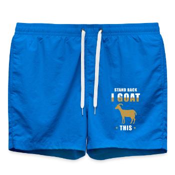Chèvre Dicton drôle bouc mot - Short de bain - cobalt blue - Devant