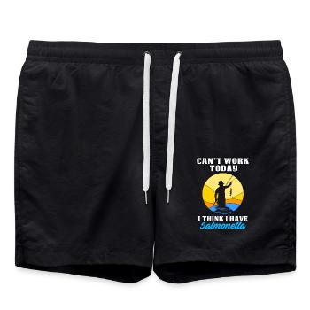 Salmonella - Swim Trunks - black - Front - AI Model Male 185 light (185cm)