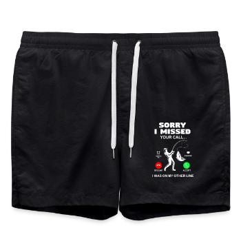 Pêche pêche - Short de bain - noir - Devant - AI Model Male 185 light (185cm)