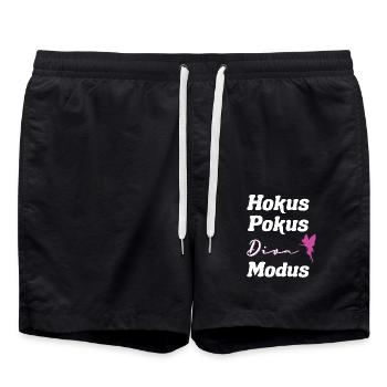 Hokus Pokus Diva Mode design drôle - Short de bain - noir - Devant - AI Model Male 185 light (185cm)