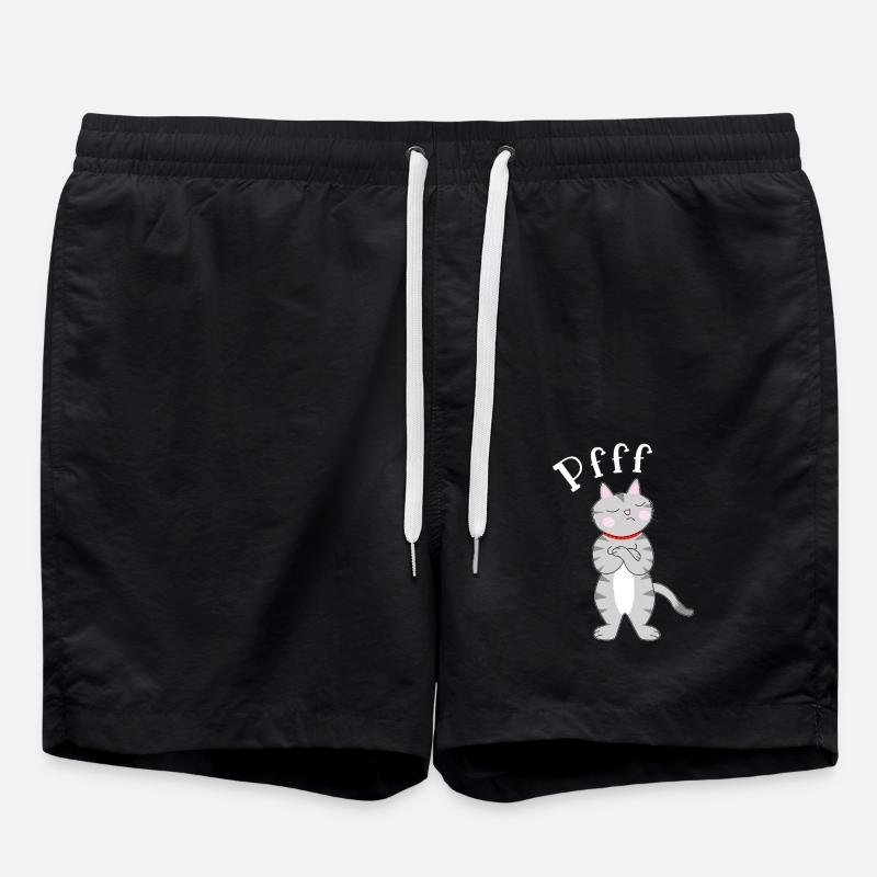 Cat Pfff Cat - Swim Trunks - black