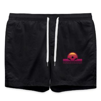 Pinball Flipper - Short de bain - noir - Devant - AI Model Male 185 light (185cm)