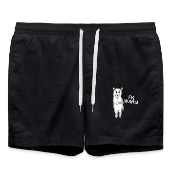 Er war's - Badeshorts - Schwarz - Vorne - AI Model Male 185 light (185cm)