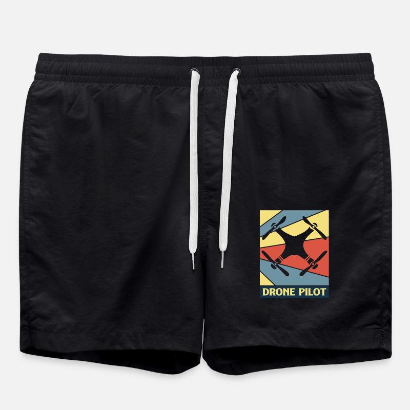 drone - Swim Trunks - black