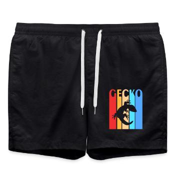 Gecko - Short de bain - noir - Devant - AI Model Male 185 light (185cm)