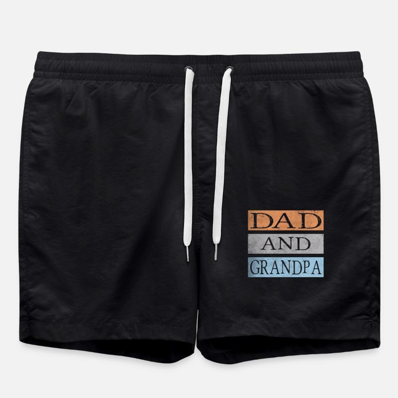 Dad and Grandpa - Swim Trunks - black