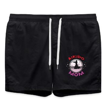Aïkido Maman - Short de bain - noir - Devant - AI Model Male 185 light (185cm)
